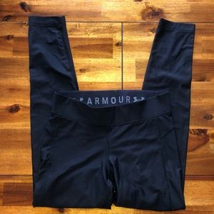 Solid Black UA Compression Leggings